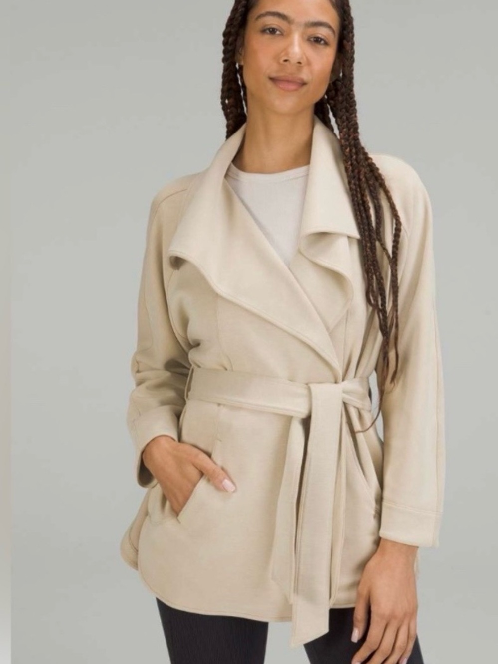 Lululemon Belted Wrap Cardigan - Cream